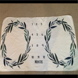 Monthly Milestone blanket for twins